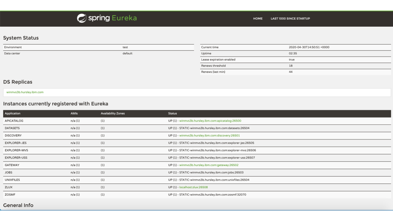 Zowe API Discovery